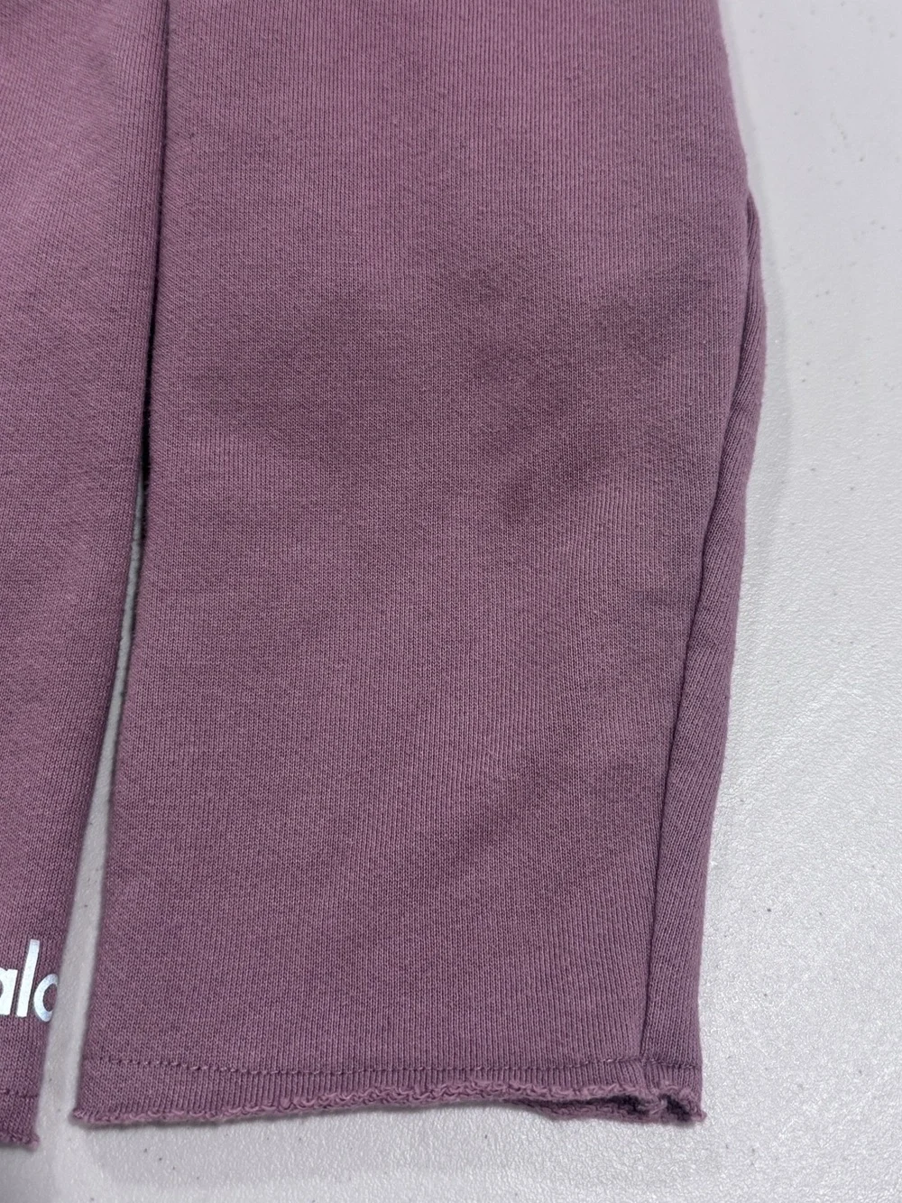 Alo Yoga Cropped Hoodie Sweatshirt Smokey Quartz Women Size Medium